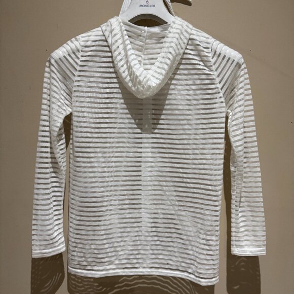 White mesh hoodie - Picture 3 of 4